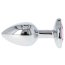 Butt Plug Anal Toyz4Lovers "Pink Heart Jewel" 7 cm - Argintiu - accesorii incluse