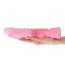 Dildo Transparent Toyz4Lovers "Gigant" 26,5 cm - Roz - detaliu finisaj