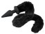 Butt Plug Anal Bad Kitty "Cat Tail" 11 cm - Negru##