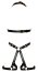 Body Harness curele Piele eco, catareame reglabile, Bad Kitty# - accesorii incluse