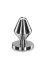 Butt Plug Playhouse "Massive Steel" 6,2 cm - Argintiu##