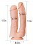 Dildo Dublu Lovetoy "MegaXXL" 33 cm - Natural##
