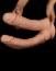 Dildo Dublu Lovetoy "MegaXXL" 33 cm - Natural##