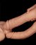 Dildo Dublu Lovetoy "MegaXXL" 33 cm - Natural##