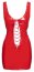 Rochie Latex Look Black Level - Rosu
