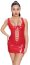 Rochie Latex Look Black Level - Rosu