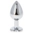 Butt Plug Anal Toyz4Lovers "Heart Jewel" 7 cm - Argintiu - culoare si material