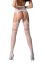Dres decupat Passion S030, cu decupaje, alb, model floral, S-L# - detaliu design
