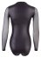 Body Sexy Desen Transparent Wet Look Cottelli Collection - Negru - vedere laterala
