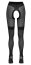 Dres Decupat Pantyhose Ouvert Cottelli Collection - Negru - detaliu finisaj