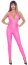 Salopeta wetlook latex, acoperit cu poliuretan roz# - detaliu design