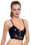 Bustiera Latex Carmen -Negru
