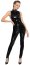 Salopeta Latex Look Femei Black Level - Negru