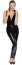 Salopeta Latex Look Femei Black Level -  Negru