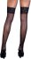 Ciorapi negri cu dunga BeWicked Keep A Secret Thigh Highs-Black, S-L# - vedere frontala