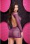 Rochie Scurta cu Maneci Lungi Lapdance - Violet