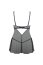 Set Babydoll si Bikini Beauty Night  Mariana Luxury Lingerie - Negru