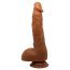 Dildo XXL Realistic cu scrot si ventuza, Beautiful Jason Brown, [ 25 cm x 4,1 cm ] - detaliu design