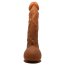 Dildo XXL Realistic cu scrot si ventuza, Beautiful Jason Brown, [ 25 cm x 4,1 cm ] - culoare si material