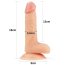 Dildo Realistic Lovetoy "Ultra Soft Seth" 18 cm - Natural - culoare si material