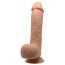 Dildo XXL Realistic cu scrot si ventuza, Beautiful Johnson, [ 24 cm x 4,7 cm ] - vedere laterala