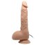 Vibrator XXL Realistic cu scrot si ventuza, Beautiful Jason, [ 25 m x 4,1 cm ] - vedere laterala