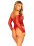 Body plasa rosu cu strasuri, Leg Avenue, S-L#