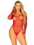 Body plasa rosu cu strasuri, Leg Avenue, S-L#