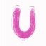 Dildo Dublu Baile "Double Dong" 30 cm - Violet - culoare si material