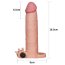 Prelungitor Penis cu Vibratii Lovetoy »Pleasure X-Tender 3« 20,32 cm - Natural