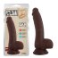 Dildo Natural Realistic Brown [ 19,5 cm x 3,5 cm ] - culoare si material