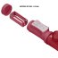 Vibrator Iepuras cu  Rotatii si Vibratii, Rosu - vedere laterala