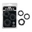 Set 3 inele Penis Get Lock Negre - detaliu design