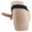 Strapon Femei cu Dildo Dublu, Baile, TPR, 16 cm - detaliu finisaj