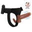 Strapon Femei cu Dildo Dublu, Baile, TPR, 16 cm - detaliu design