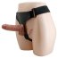 Strapon Femei cu Dildo Dublu, Baile, TPR, 16 cm - vedere laterala