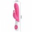 Vibrator iepuras Pretty Love, stimulare vaginala si clitoridiana, 30 vibratii, roz, [ 20,5 cm x 3,4 cm ]#