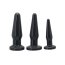 Set Jucarii anale, 3 Pluguri Anale, Negre, TPE
