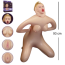 Papusa Gonflabila 3D Lovetoy "Cowgirl" 93 cm - Natural##