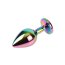 Plug anal Rainbow Gem M - dimensiuni complete