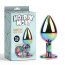 Plug anal Rainbow Gem M - vedere frontala