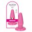 Butt Plug Toyz4Lovers "Ivo Pink" 14,5 cm - Roz - vedere frontala
