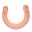 Dildo Dublu Lybaile "Double Dong 14" 39 cm - Natural - vedere frontala