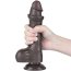 Dildo Negru Realistic, Dubla Densitate, Sliding Skin, 8» [ 20,5cm x 3,9cm ]« - dimensiuni complete