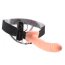 Vibrator Strapon barbati, 30 cm x 5 cm hollow gol la interior, reincarcabil USB - culoare si material