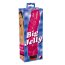BIG JELLY Vibrator Rosu Stralucitor XXL - vedere frontala