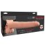 Vibrator Strapon barbati, 30 cm x 5 cm hollow gol la interior, reincarcabil USB - vedere frontala