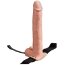 Vibrator Strapon barbati, 30 cm x 5 cm hollow gol la interior, reincarcabil USB - detaliu design