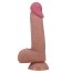 Dildo Realistic cu Ventuza, vene proeminente, material TPR, tip Sliding Skin, TPE, 21 cm - detaliu finisaj
