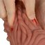 10" Dual Layered Silicone Platinum Silicone Dildo  [ 25 x 7,5 cm ] - detaliu finisaj